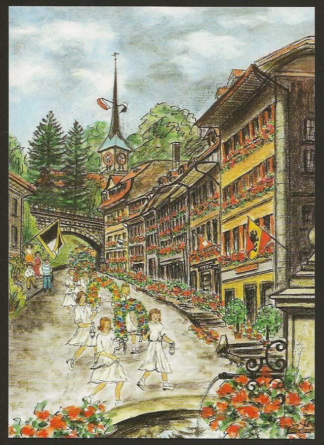 Alle Briefmarken: 1997 Brief Tag der Briefmarke  BURGDORF – Gebraucht aus Arlesheim von kuhnphila 1