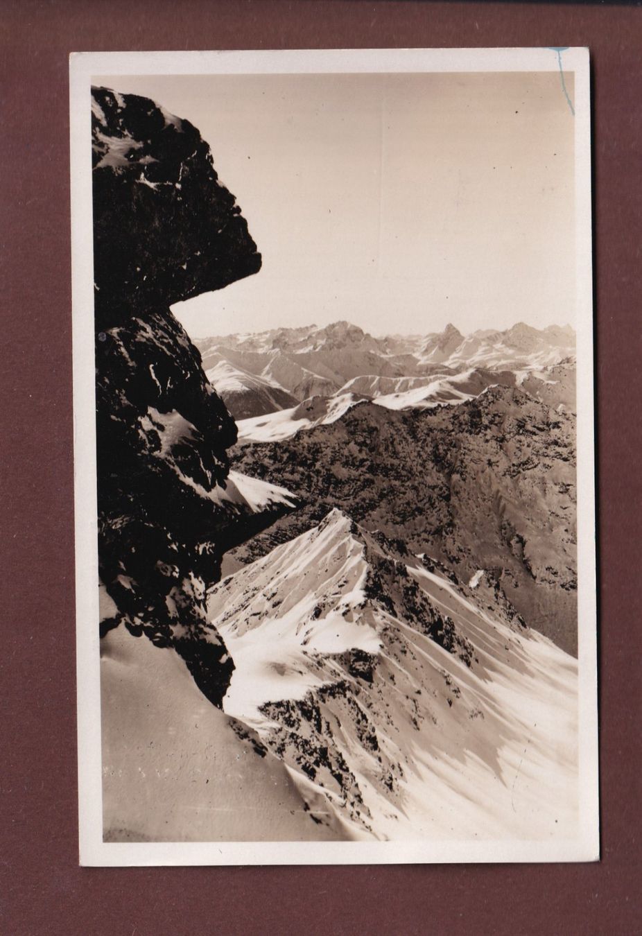 Cartoline postali: DAVOS - Blick von der Weissfluh - 1935 – Usato da Pully venduto da nicecards