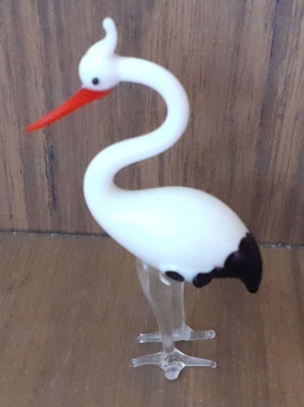 Murano Figuren: Figur Storch Glas Murano antik – Gebraucht aus Mörschwil von antiksalon 4