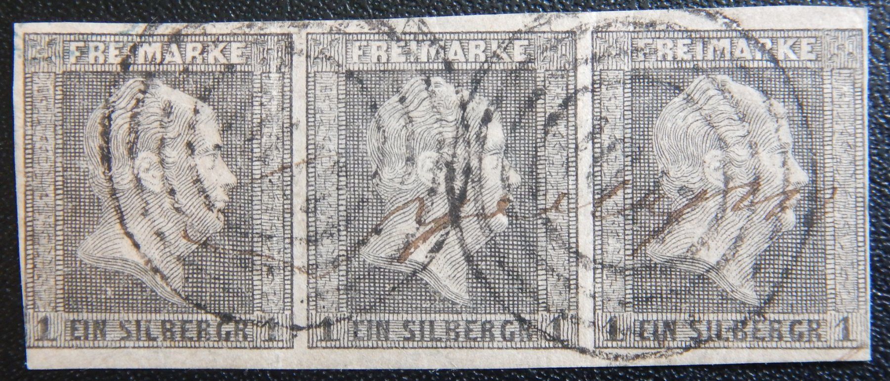 Alle Briefmarken: Preussen Kat. 2 gest. 1850 Kat. 70 Euro – Gebraucht aus Zürich von Muehlekauf