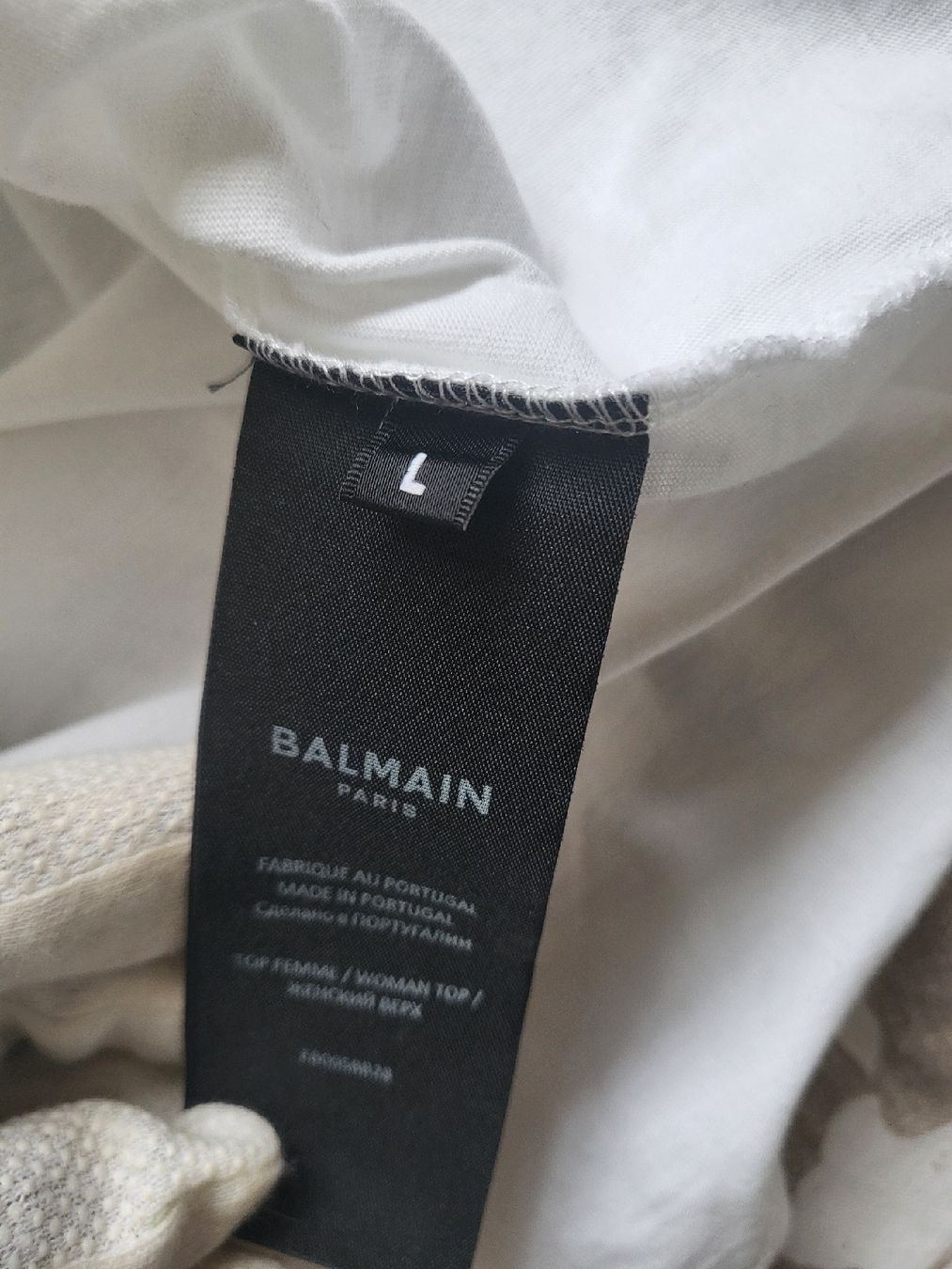 Balmain T-shirt: Balmain Paris white T-shirt,  Size L – Usato da Sarmenstorf venduto da zuz_q5kq 6