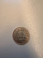 1 Franken 1936 Helvetia Münze guter Zustand