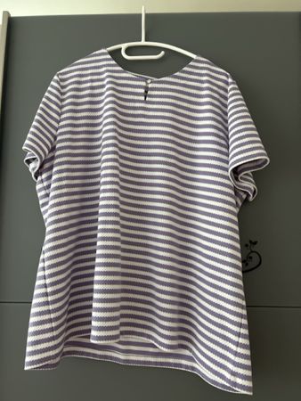 Streifenshirt von Bonita Gr. XXL, Lila-Weiss, Top Zustand!