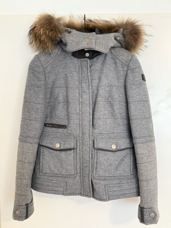 Handstich Wolljacke - grauer - Größe 34