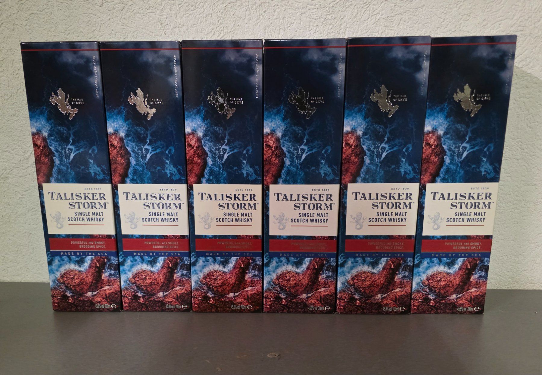 Talisker Bevande alcoliche: 6 FLASCHE TALISKER STORM SINGLE MALT ORGINALVERPACKT – Nuovo e nell'imballaggio originale da Schönenwerd venduto da 1952kv