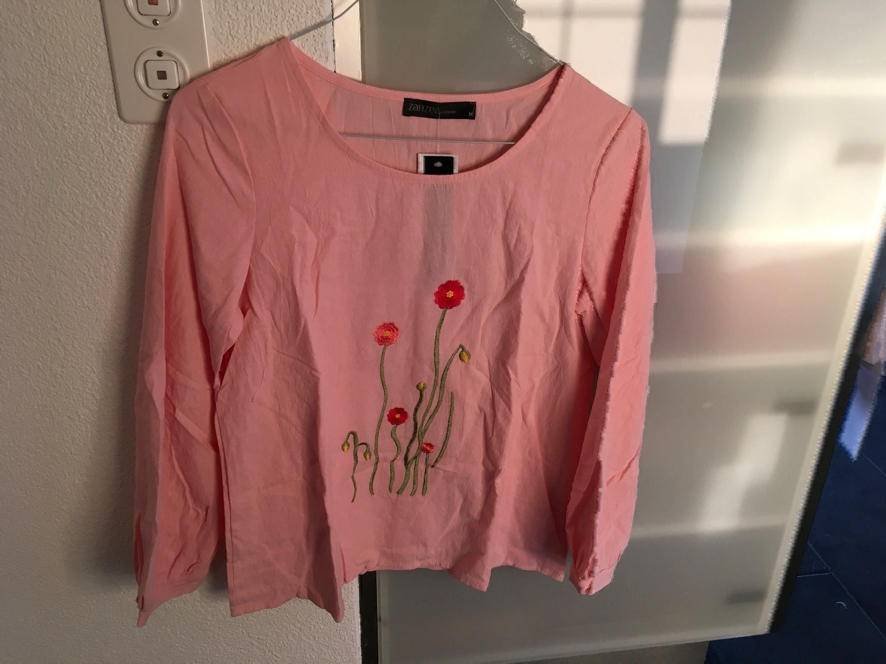 Camicette: Rosa Bluse Gr M 100% Baumwolle – Nuovo e nell'imballaggio originale da Goldau venduto da Rjn