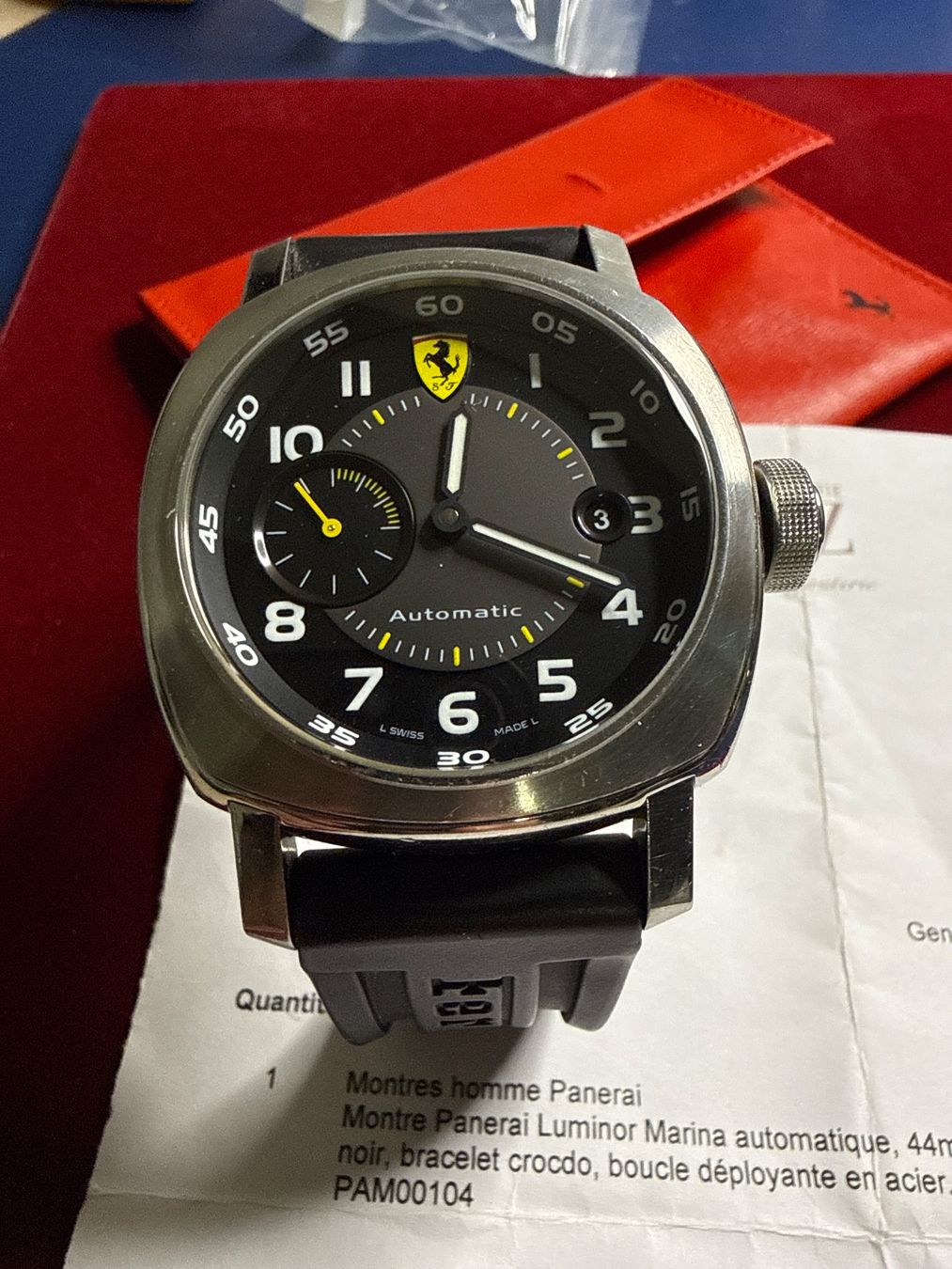 Panerai Orologi: Panarai Luminor Marina Ferrari 44 mm – Usato da Pfeffingen venduto da Allhandelklgwatches