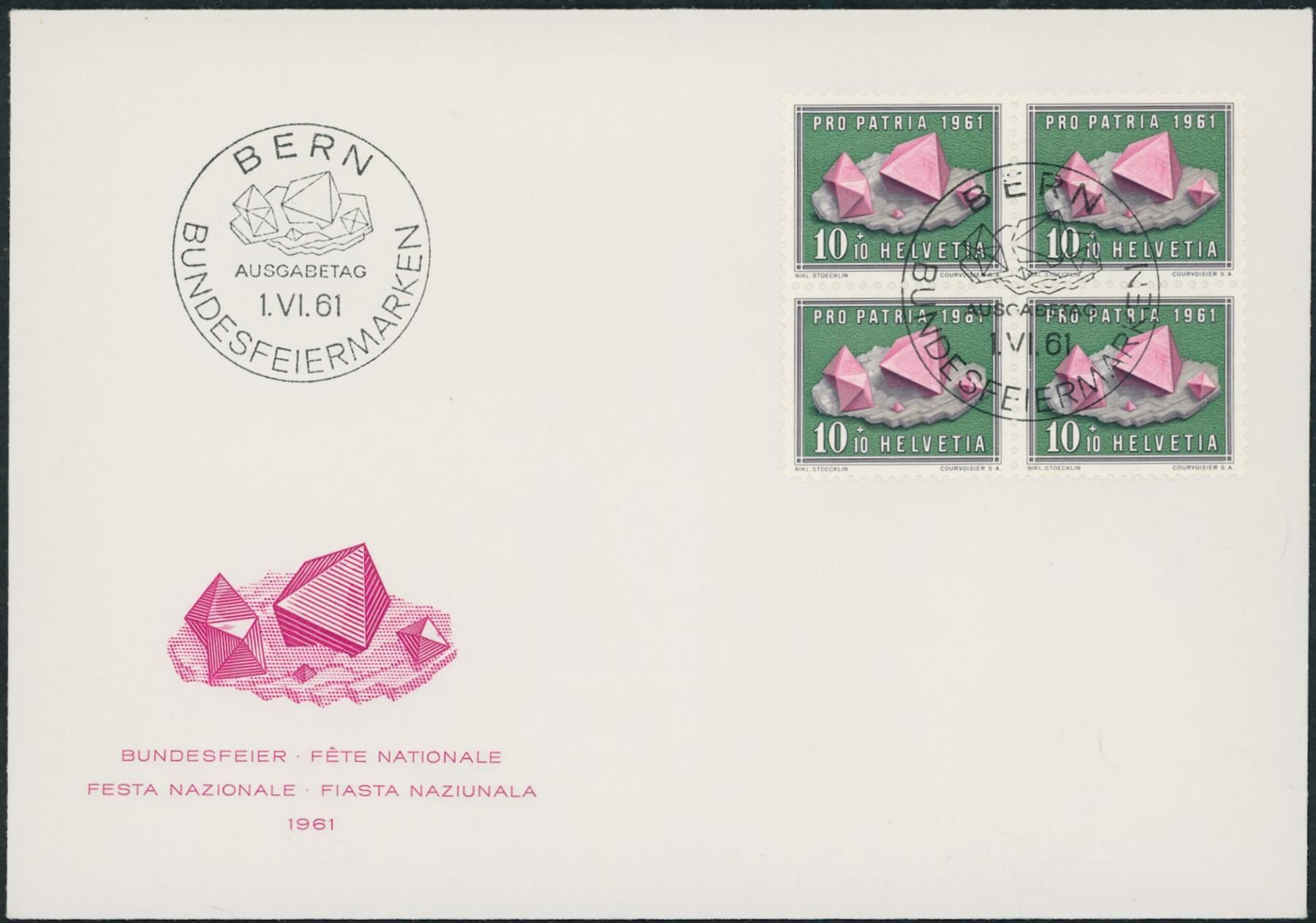 Alle Briefmarken: 1961 - Pro Patria - FDC U4 – Gebraucht aus Schindellegi von leecollect 3