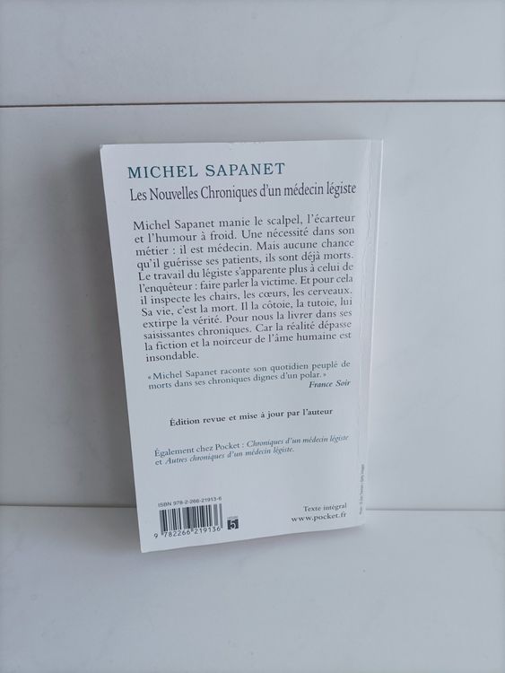  Autres chroniques d'un médecin légiste - Sapanet, Michel -  Livres