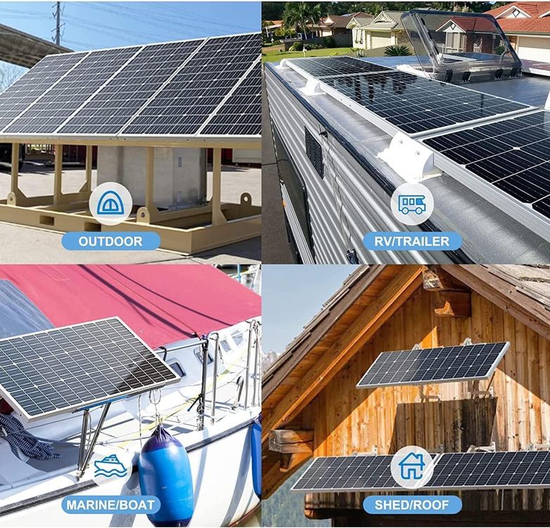 Dispositivi a energia solare: 100W Solarpanel 12V Set mit 20A Regler fuer Camping Boot – Nuovo e nell'imballaggio originale da Hundwil venduto da pac_6jh8 5