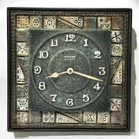 Horloge murale vintage Staiger Quartz, céramique 70s