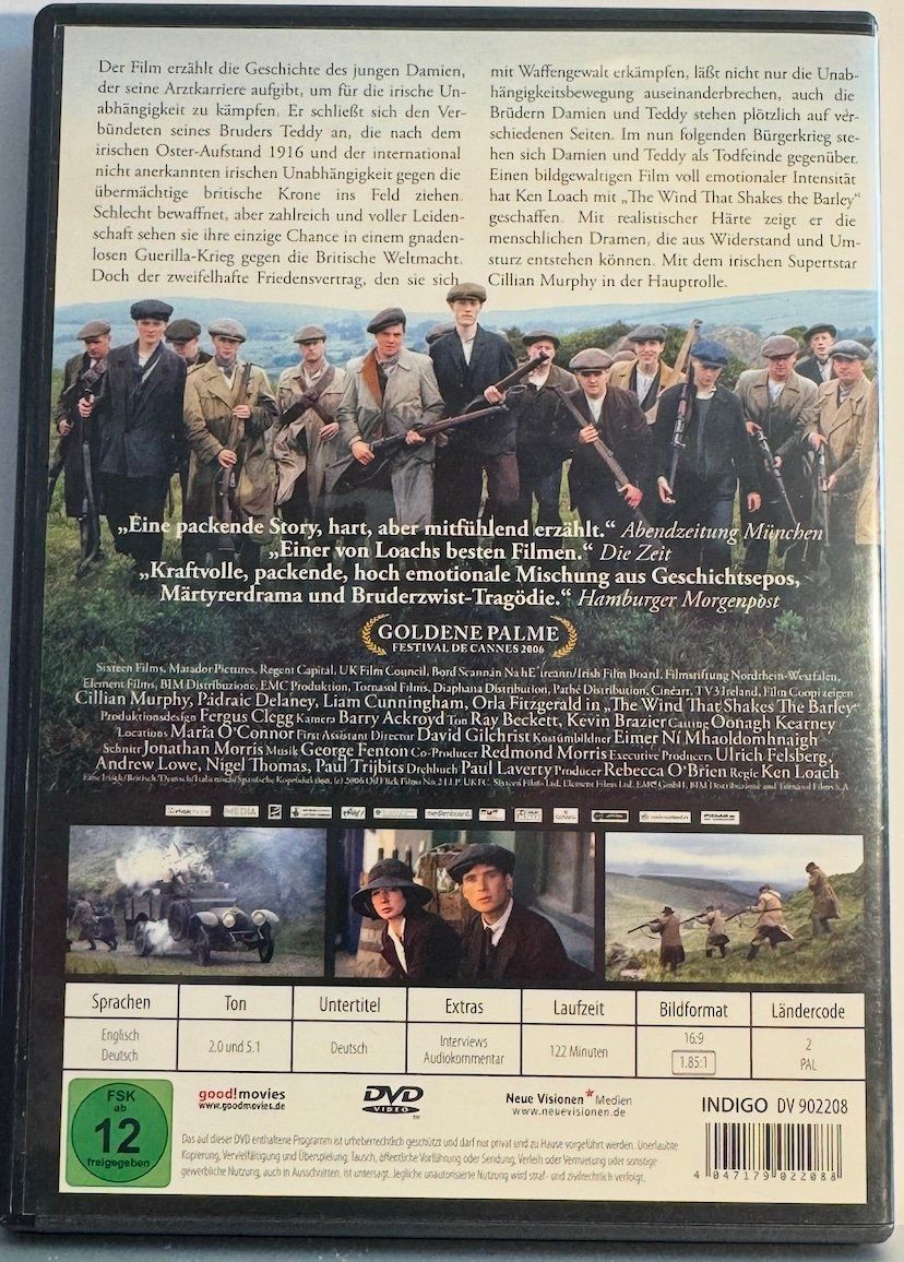 Tous les DVDs: DVD THE WIND THAT SHAKES THE BARLEY – D'occasion à Wisen par gigisna 2