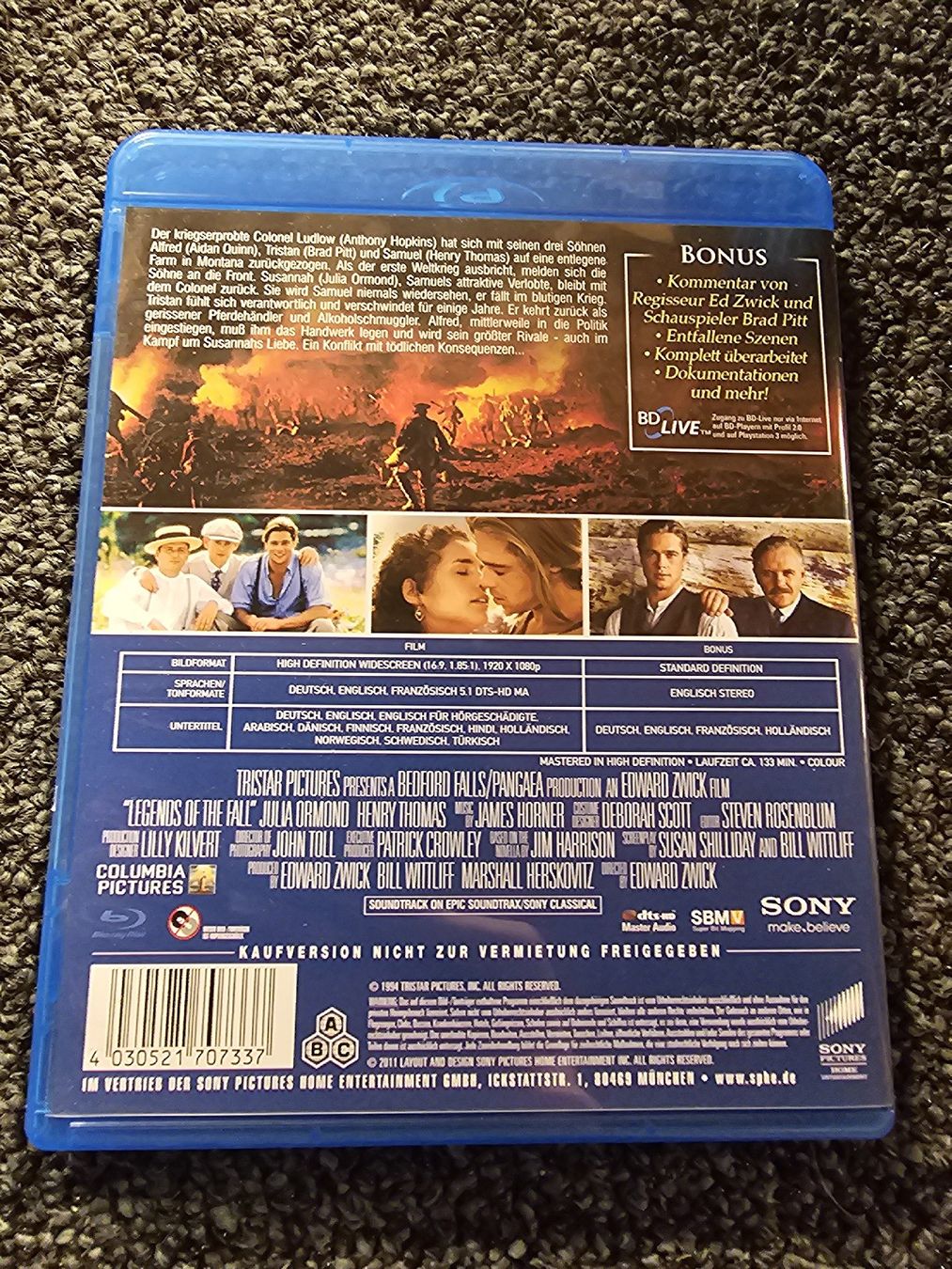 Alle DVDs: Legenden der Leidenschaft Blu-ray  – Gebraucht aus Ruswil von jan_bxl5 1