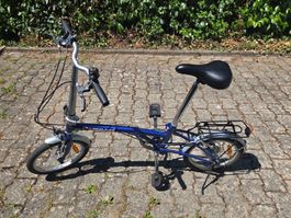 Faltbares Fahrrad Compass blau guter Zustand