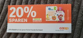 20% Rabatt auf Freche Freunde Sortiment- Coop Gutschein!