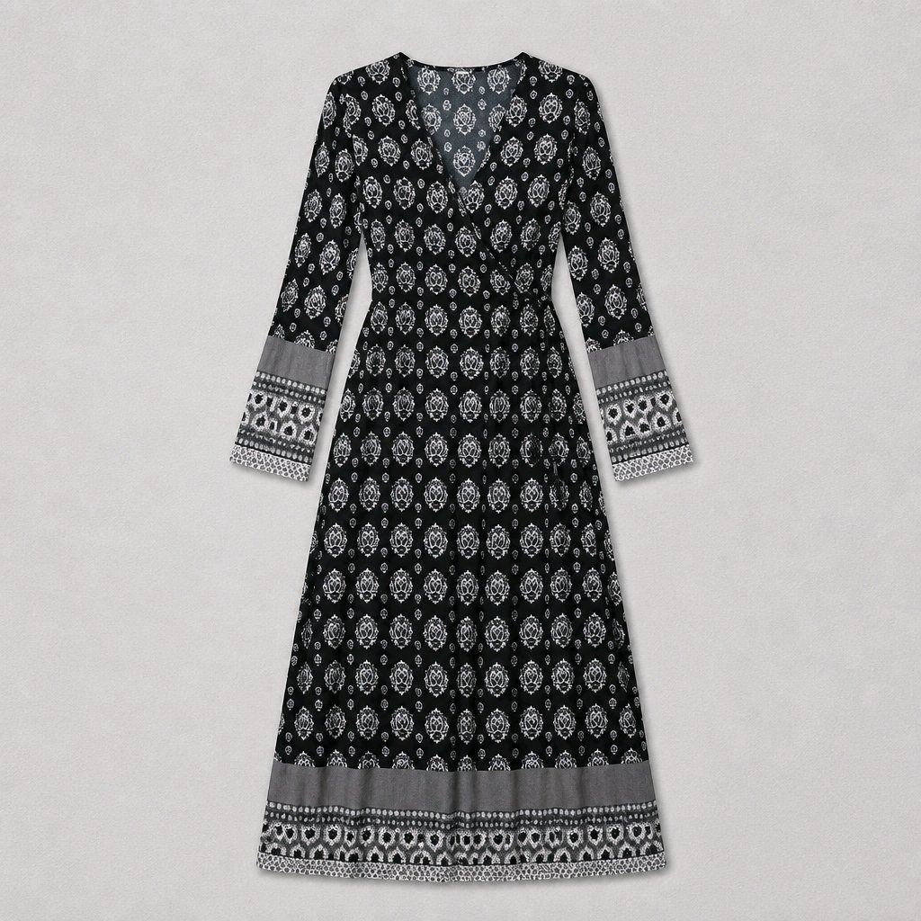 Vestiti: Kleid Maxi mit Print Gr. 36 Hippie Boho Boysen's – Usato da Füllinsdorf venduto da Sunnebliemli7