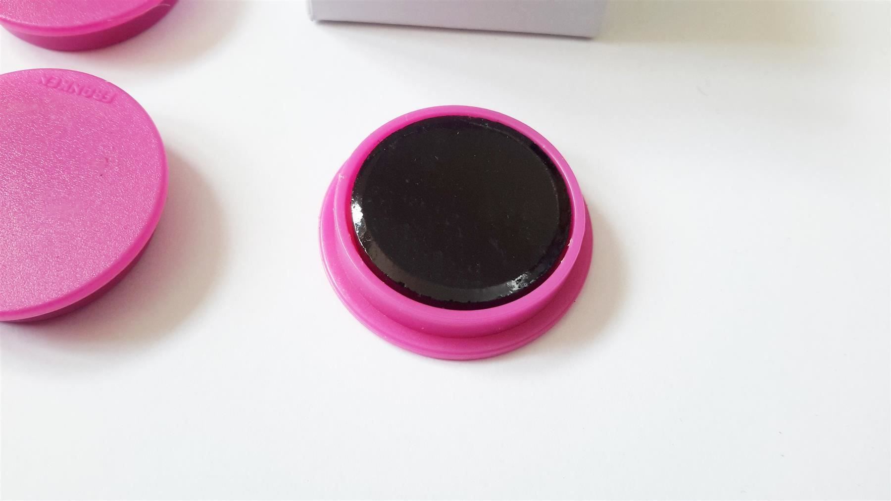 Magnete: Magnete 10 Stück, 32 mm, pink – Neu und originalverpackt aus St. Gallen von cointec 2