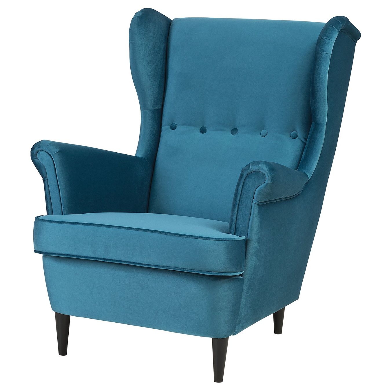 Ikea Fauteuils: STRANDMON Ohrensessel Samt türkis – D'occasion à Luzern par Akardi 1