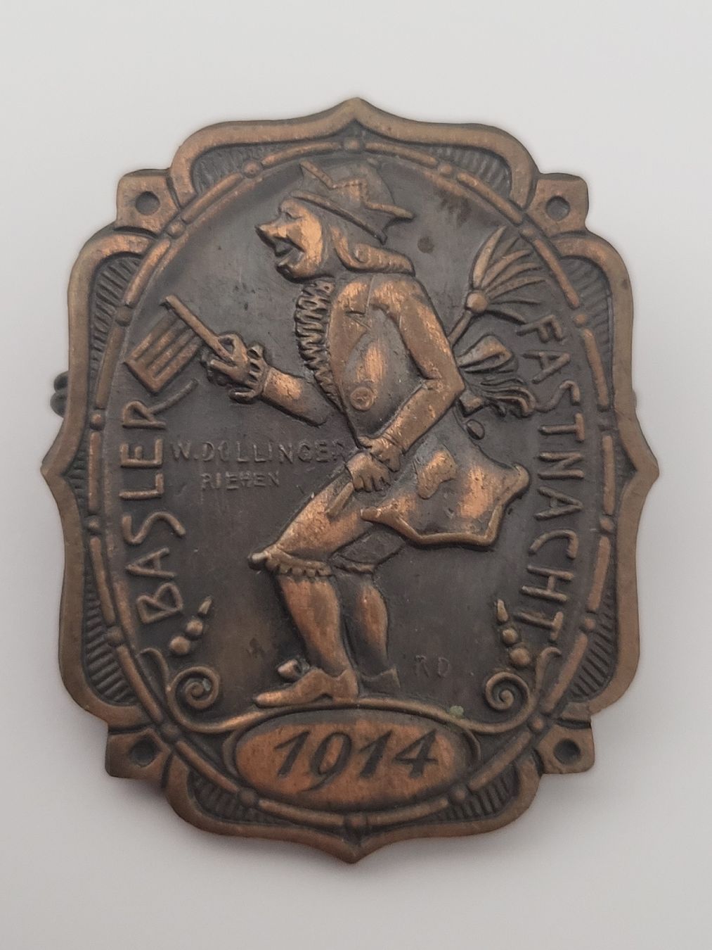 Basler Plaquettes & Badges: Fasnachts-Anstecker Basel 1914 100  – D'occasion à nunningen par mic_88k2