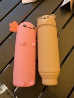 Etui Stiftehalter 2 Stück Rosa Bär neuwertig