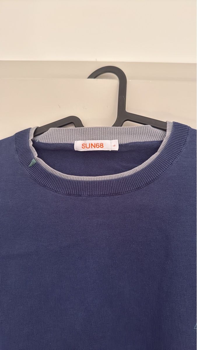 Maglioni & Felpe: Sun68 men's blue cotton sweater, size L – Nuovo (secondo la descrizione) da Geneve venduto da fed_grg5 1