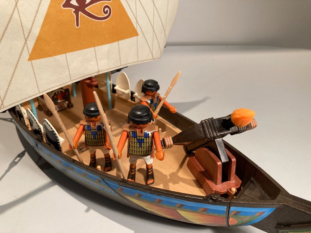  Playmobil History, Ägypter, Nilschiff des Pharao / Soldaten (Gebraucht Illustration 