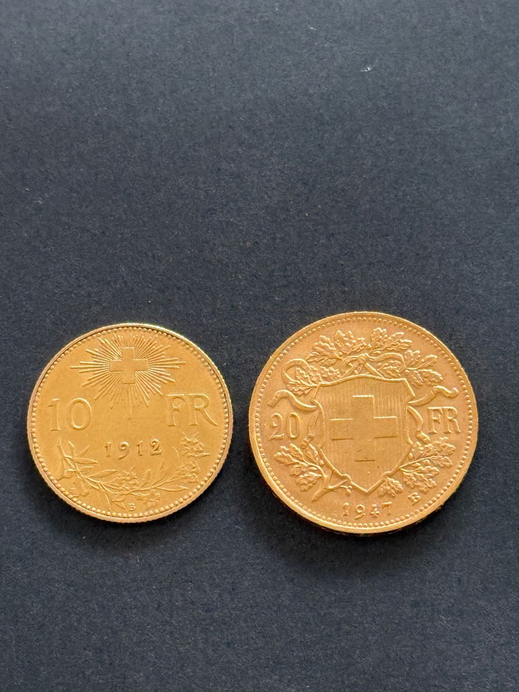 Tutti le monete: 2 x Goldvreneli  1912 / 1947  Top – Nuovo (secondo la descrizione) da Wallisellen venduto da SWISS_SILVER1 1