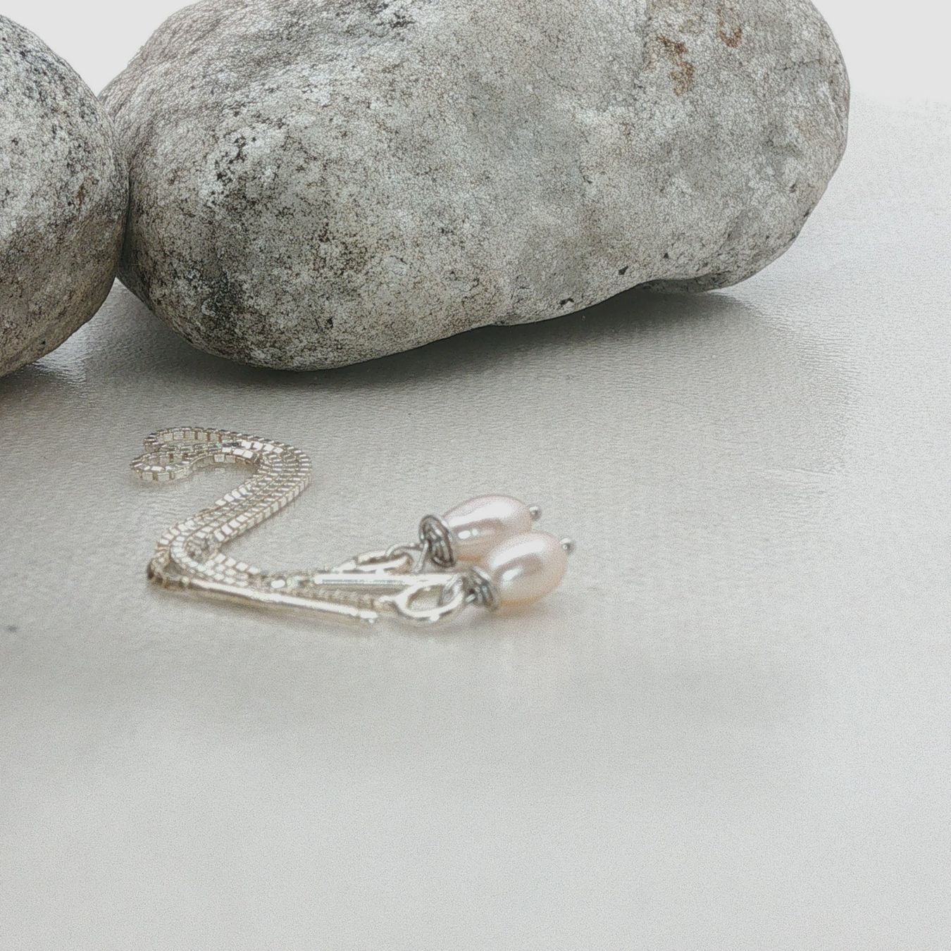 Olga Ribler Orecchini pendenti & Orecchini a lobo: Kettenohrringe mit Perlen in Silber 925 – Nuovo (secondo la descrizione) da Luzern venduto da Schmuckoutlet 6