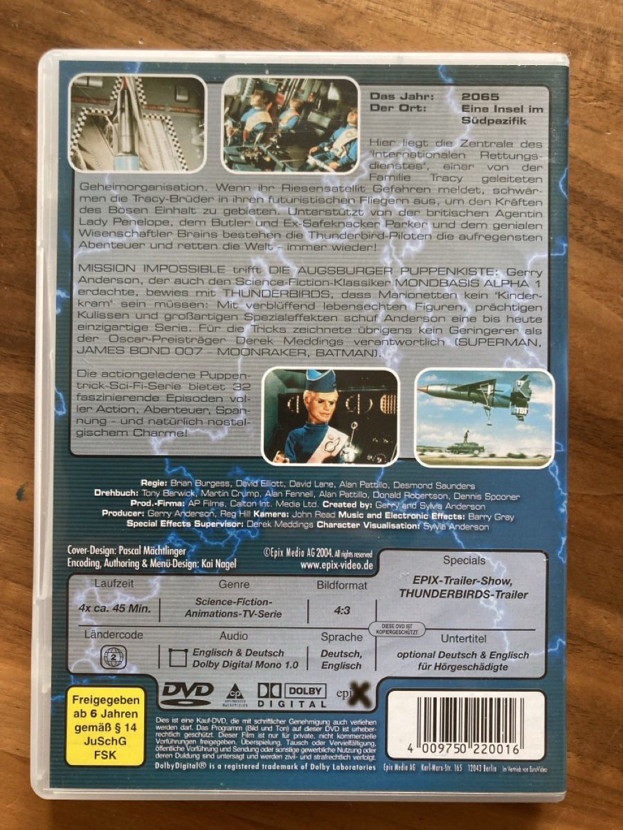 Tutti i DVDs: Thunderbirds auf DVD – Usato da Steinebrunn venduto da batman06 1