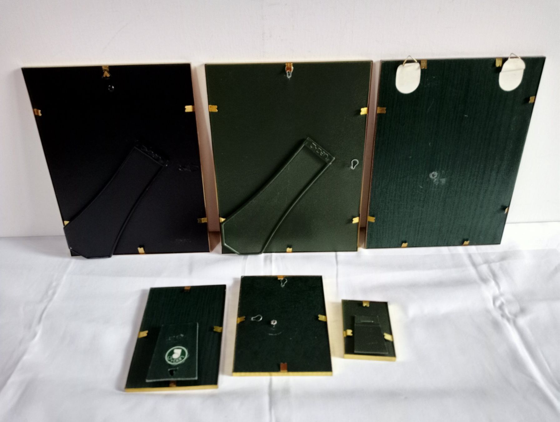 Cornici: 6er Set "Jyden" Bilderrahmen Messing Flachglas 3 Größen – Usato da Oberdorf BL venduto da Barocki888 9