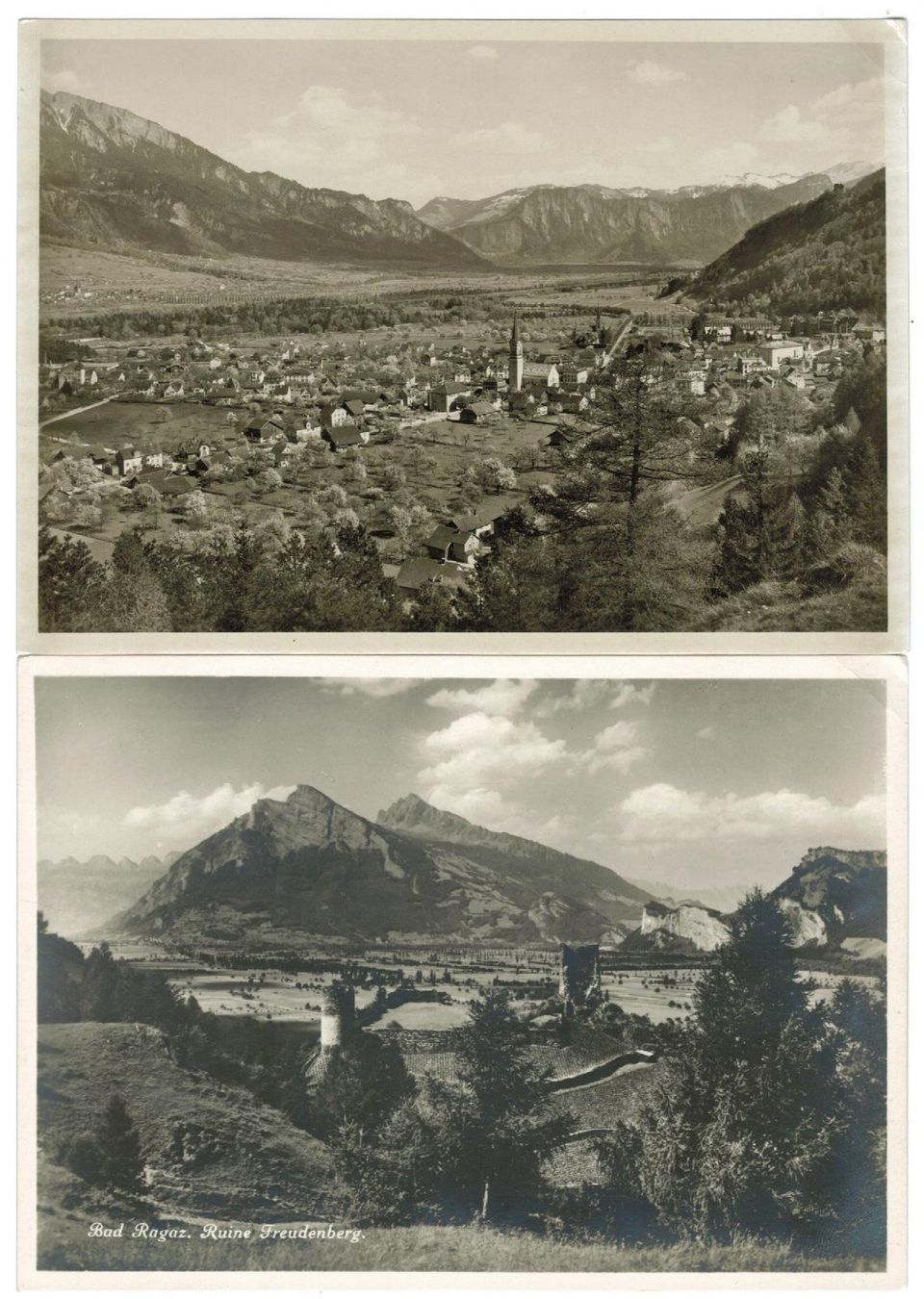 Cartoline postali: 2 AK Bad Ragaz – Usato da Zürich venduto da Tolima194