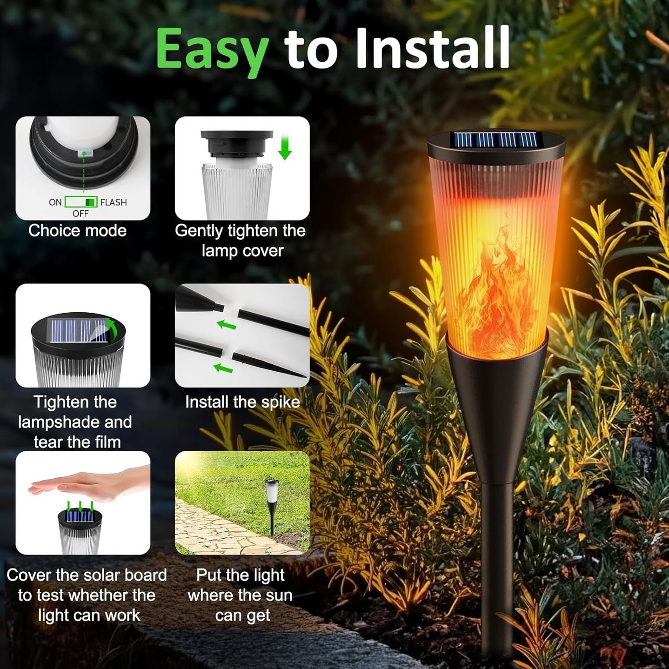 Lampade: 10x Solar Fackeln – Nuovo e nell'imballaggio originale da Nuglar venduto da SmartLiving24 2