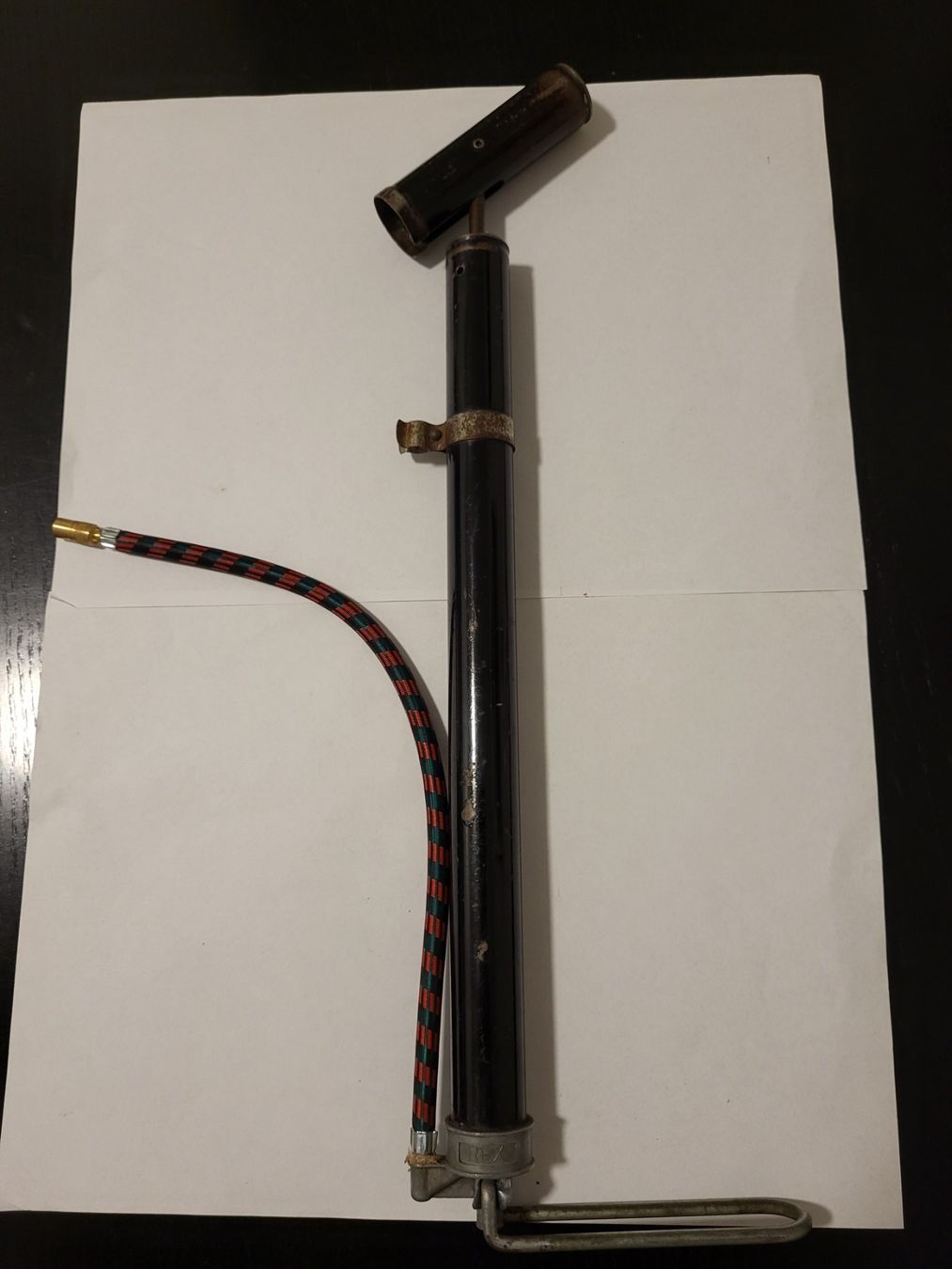 Pumpen: Fahrrad Pumpe REX Militär – Gebraucht aus Stansstad von Harleywasser 1