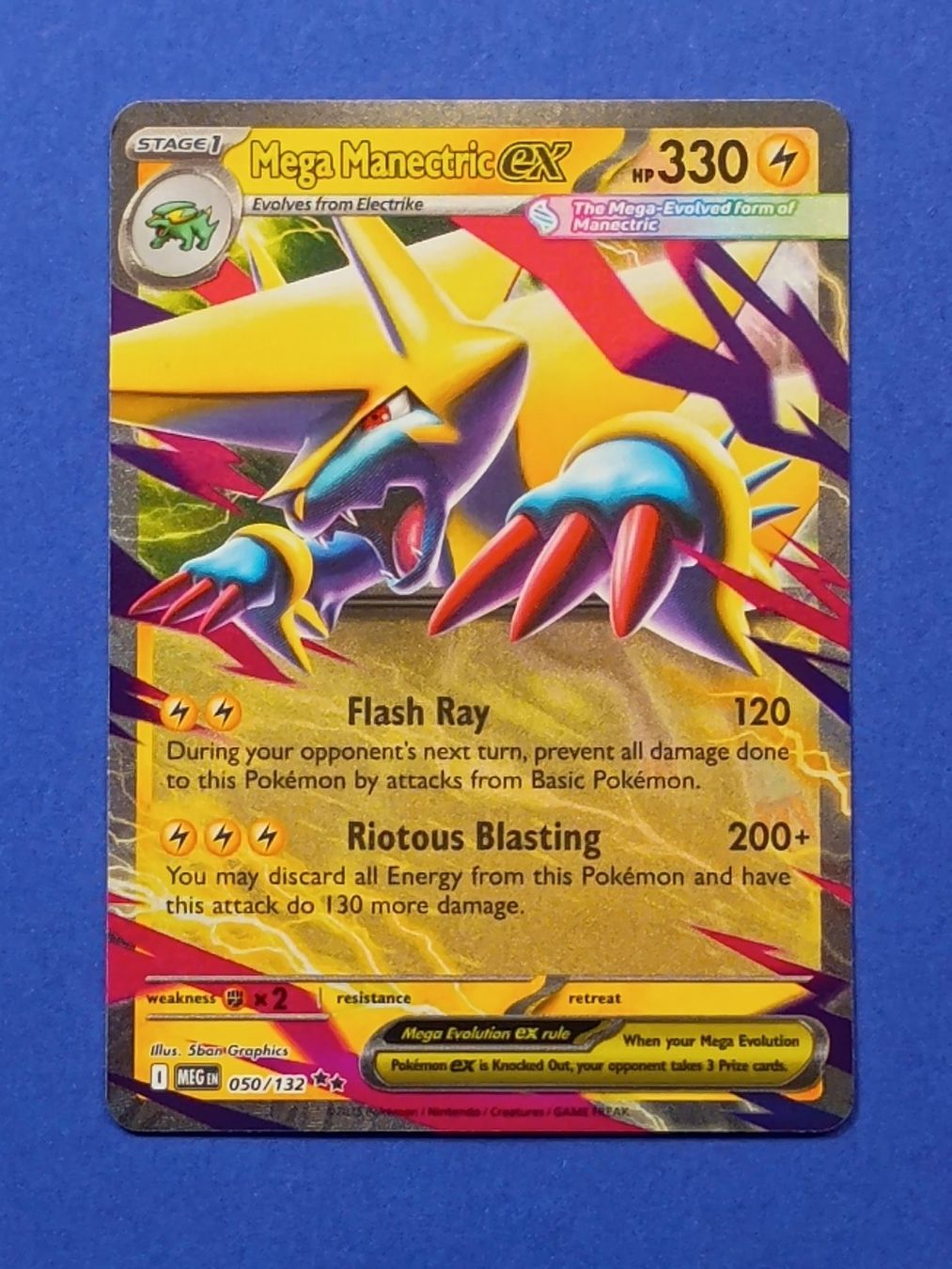 Pokémon Carte collezionabili: Pokemon TCG Mega Evolution Mega Manectric ex 050 🇬🇧 – Nuovo (secondo la descrizione) da Zürich venduto da Solo_Poke