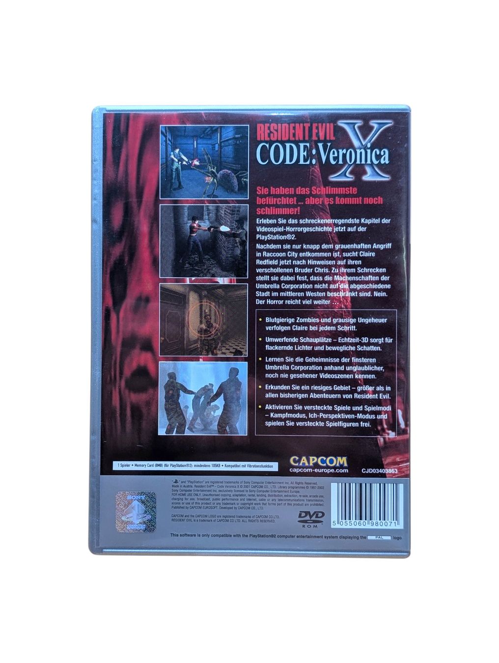 Sony Spiele: Resident Evil Code: Veronica X PlayStation 2 (PS2) – Gebraucht aus Domat/Ems von IsseldorsShop 1