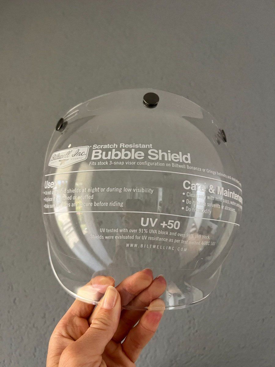 Biltwell Helme & Visiere: Biltwell Bubble Shield klar – Neu und originalverpackt aus Muri b. Bern von michellew23