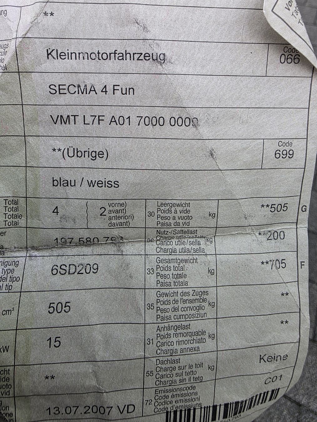 Automobili: SECMAT 4 Fun, 100km/h Autoban erlaubt – Usato da Holderbank AG venduto da ink_6l2d 8