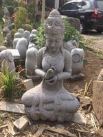 Skulptur Dewi Tara Buddha Natur Steinskulptur Buda Feng Shui