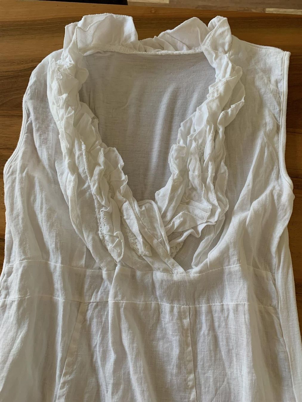 Kleider: Weisses Traum Leinenkleid Gr. S – Neu (gemäss Beschreibung) aus Meiringen von luanik 2