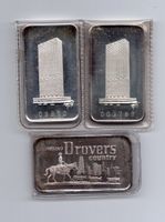 (1261) USA, 3 x 1 Unze Silberbarren, Wisconsin