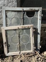 Alte Butzen Fenster mit Bleiverglasung, zum Restaurieren!