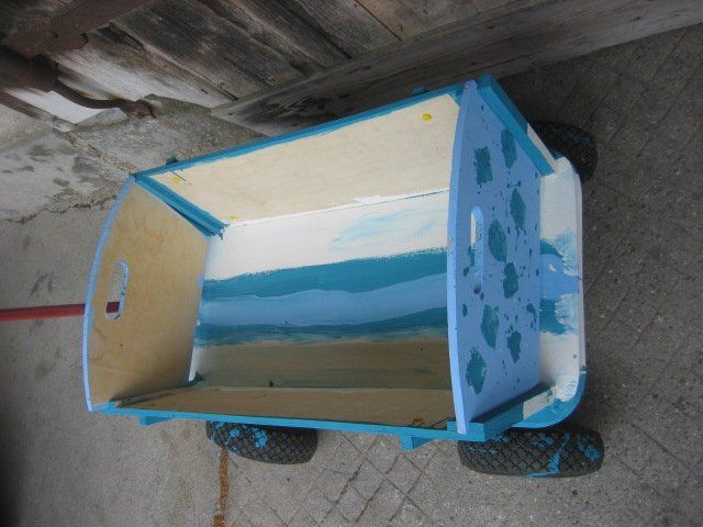 Chariots de transport: Leiterwagen / Bollerwagen aus Holz - angemalt! – D'occasion à Winterthur par pf02 1