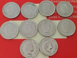 10 Rappen 1990 - 1999 komplett