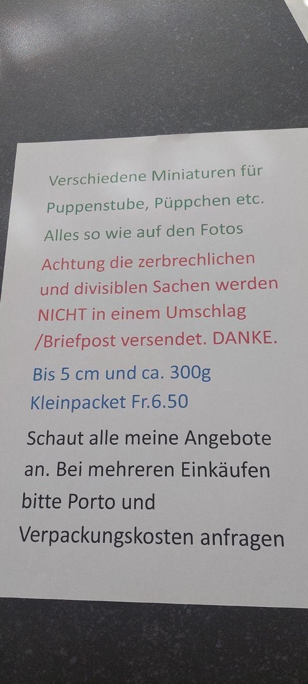 Case e mobili per bambole: E.S.Puppenstube -püppchen   – Usato da Muri AG venduto da nindo1 7