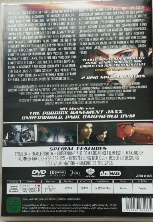 Tutti i DVDs: Vexille – Nuovo (secondo la descrizione) da Eglisau venduto da bla_sv7q 1