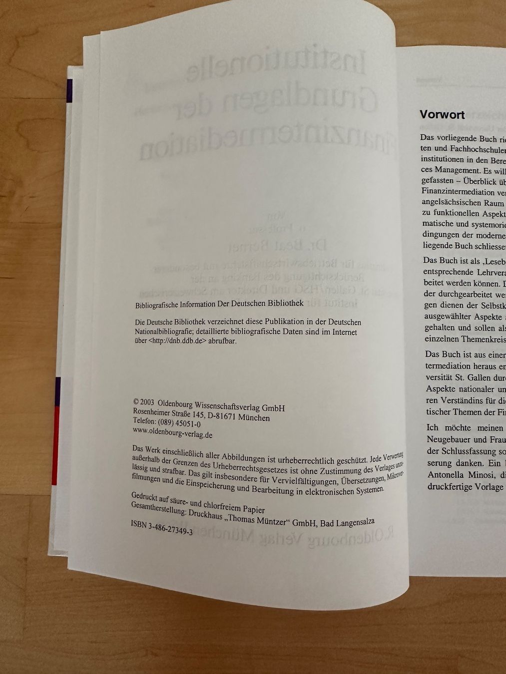 Libri: Berner: Finanzintermediation - Top Zustand! Uni Stoff! – Usato da Rothenburg venduto da wer_g9fd 2