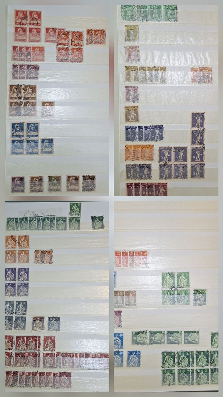 Alle Briefmarken: Frei und Werbemarken Dublettensammlung – Gebraucht aus Balgach von SIMEON27