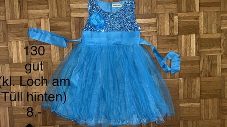 Festliches blaues Kleid Grösse 130
