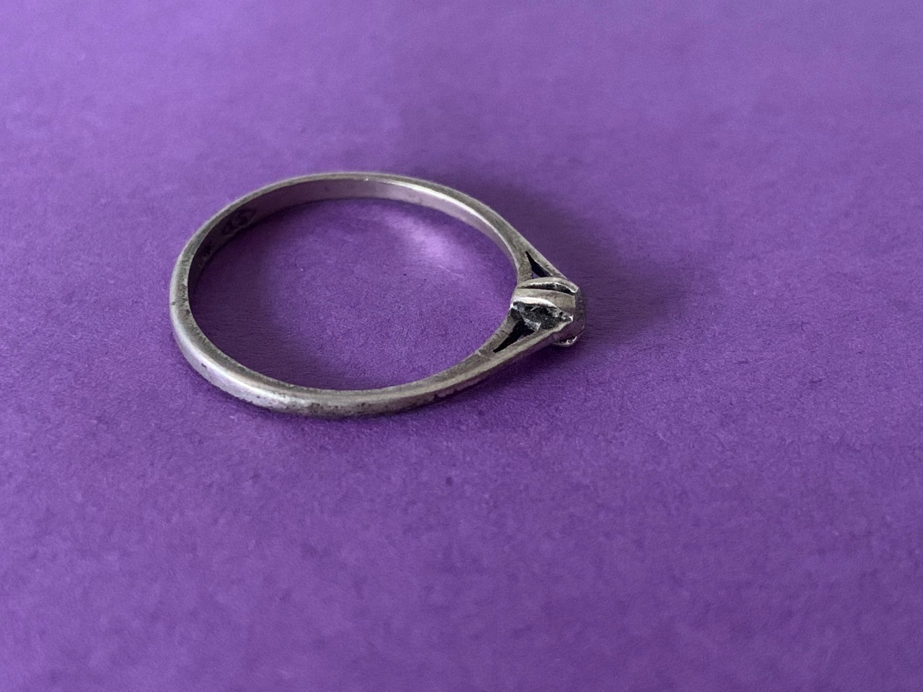 Anelli: Silberring zart chaton (59) – Usato da Dittingen venduto da Bellevista 3