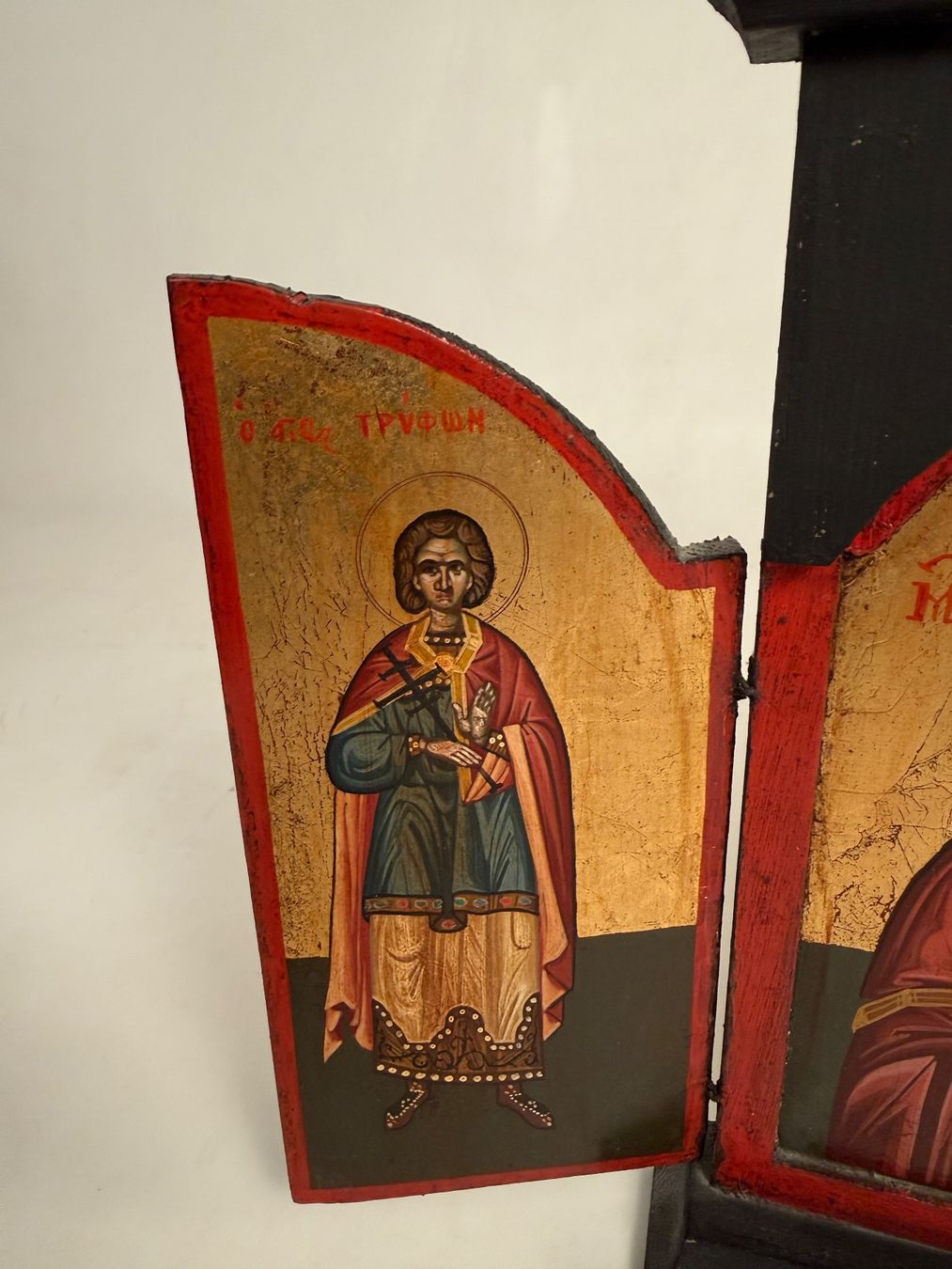 Poster & Bilder: Orthodoxe Ikone Triptychon Madonna Kind Holz Ikone – Gebraucht aus Itingen von uhu777 2